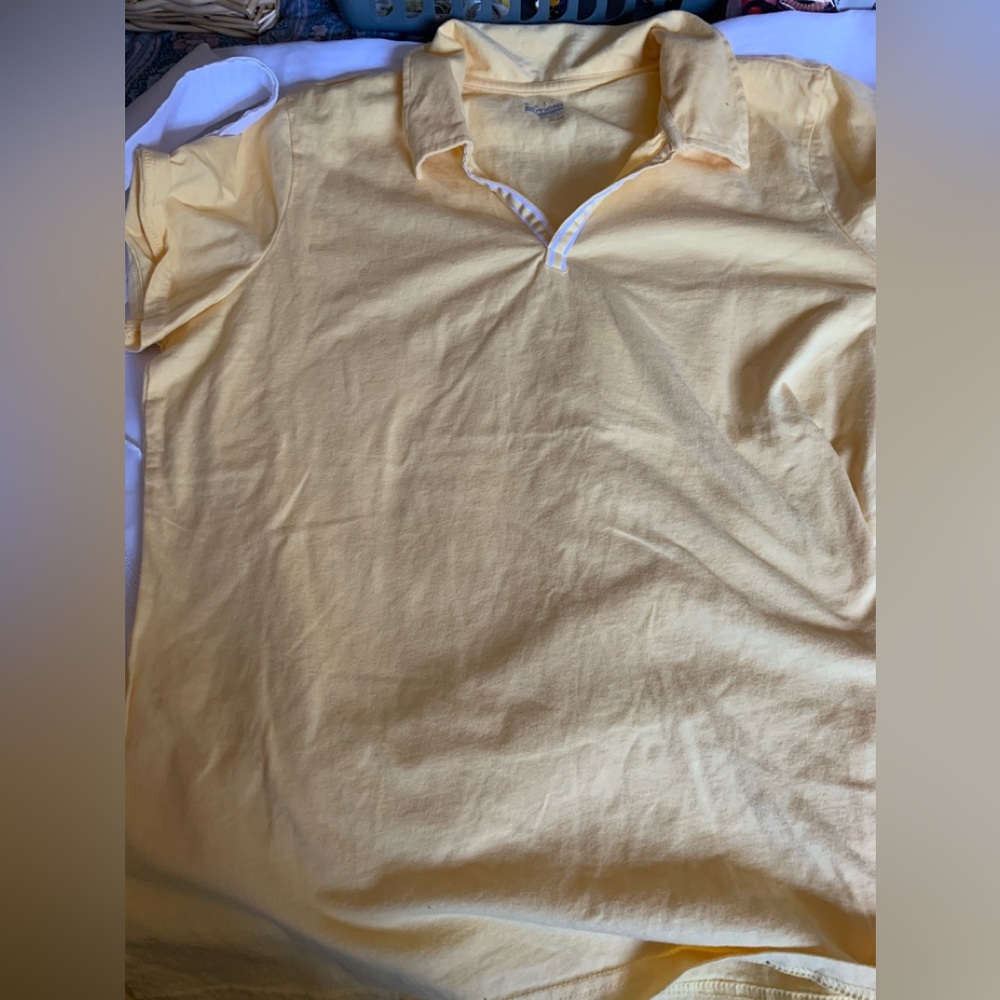 New women’s yellow basic edition tsjrt size xl